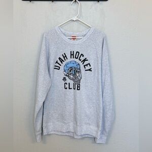 HOMAGE Light Gray Utah Hockey Club Crewneck Sweater